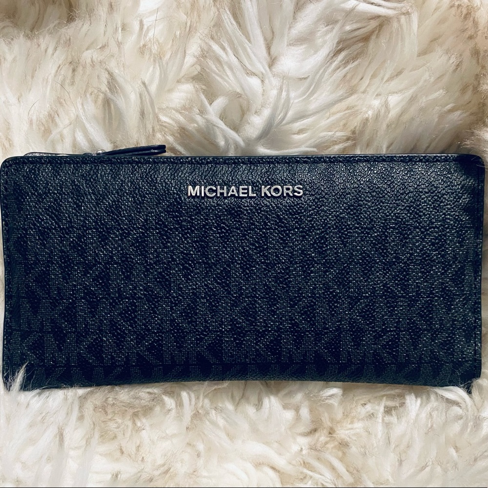 Black MK logo Michael Kors Wallet